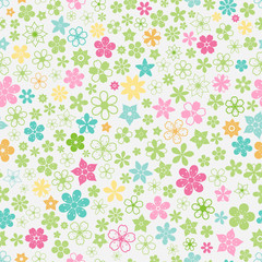 Seamless pattern of small flowers