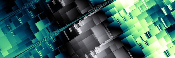 Horizontal geometric background