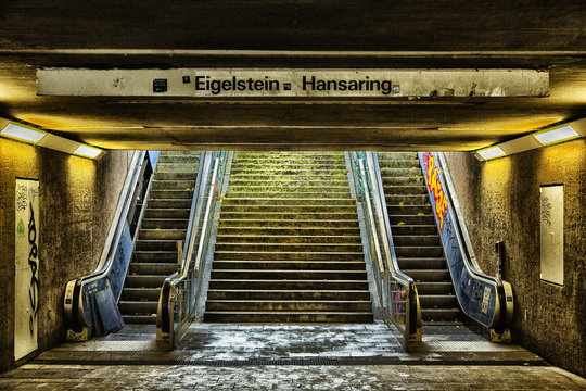 Rolltreppe K&ouml;ln Hansaring Eigelstein Ebertplatz