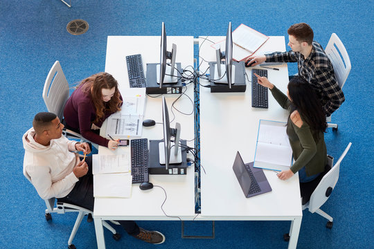 University students in study group