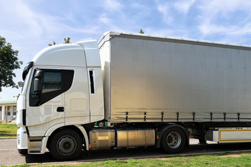 Truck on road in Austria
