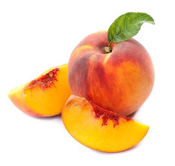 Peach fruits .