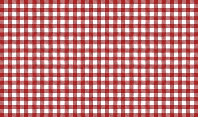 Tischdeckenmuster kariert rot weiß