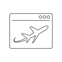 Landing page line icon