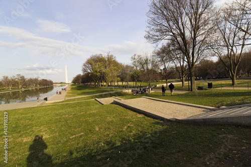 Artistic View Looking Eastwards Towards Constitution Gardens From