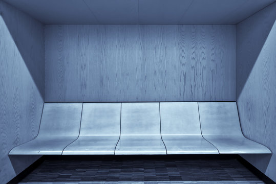 Modern Waiting Room Interior With Empty Seats