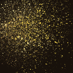 Dark grainy texture on black background. Vector illustration.