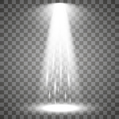 light beam isolated on transparent background. Vector illustration © exvanesko