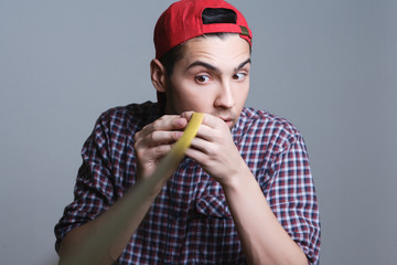 holding measurement tape in the room for home decoration concept