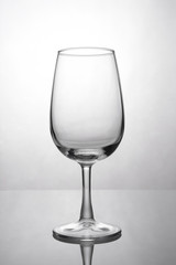 Empty glass for red or white wine