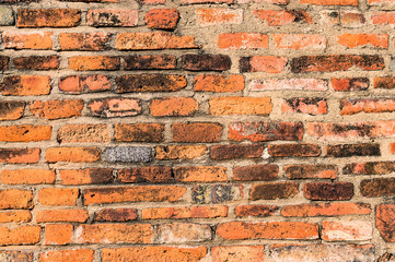 Red brick wall texture