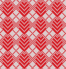 Argyle Fairisle Seamless Knitting Pattern