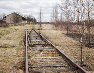 Fototapeta na wymiar Abandoned rail road.