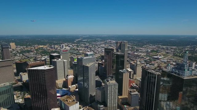 Aerial Texas Dallas September 2016 4K
