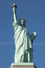 Fototapeta premium American iconic Statue of Liberty, found on Liberty Island, New York City, USA