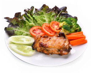 Roasted Chicken with Black Pepper Sauce