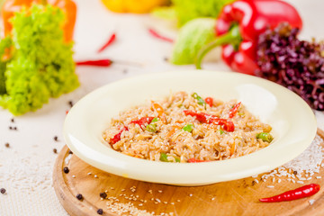 Rice with vegetables