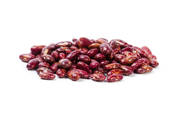 Red beans isolated on white background