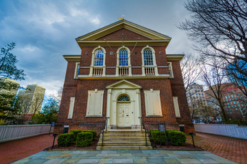 Obraz premium Carpenter's Hall, in Old City, Philadelphia, Pennsylvania.