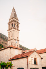 Fototapeta na wymiar St. Nicholas Church, Old Town Perast in Montenegro