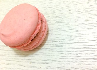 Bright colored macaroons isolated