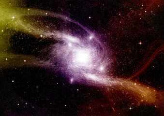 galaxy in a free space