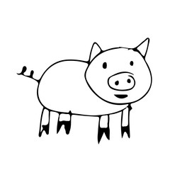 Cute pig cartoon