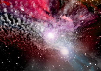 galaxy in a free space