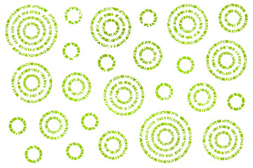 Fototapeta premium Watercolor abstract circles pattern.
