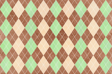 Watercolor diamond pattern.