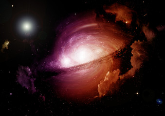 galaxy in a free space