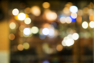 defocused bokeh light, abstract background at night photo