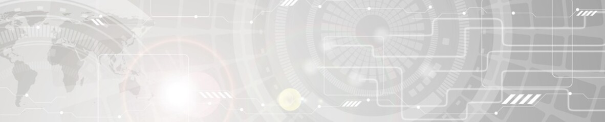Obraz premium Abstract technology grey web header banner