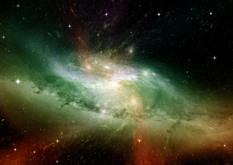 galaxy in a free space