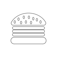 burger icon vector