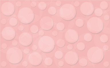 beautiful colorful pink circles pattern background