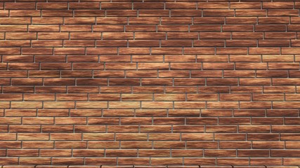 Brick wall, brick background, 3d rendering

