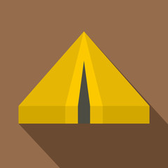 Camping tent icon, flat style