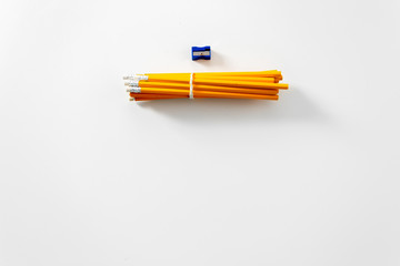 Pencil isolated on pure white background