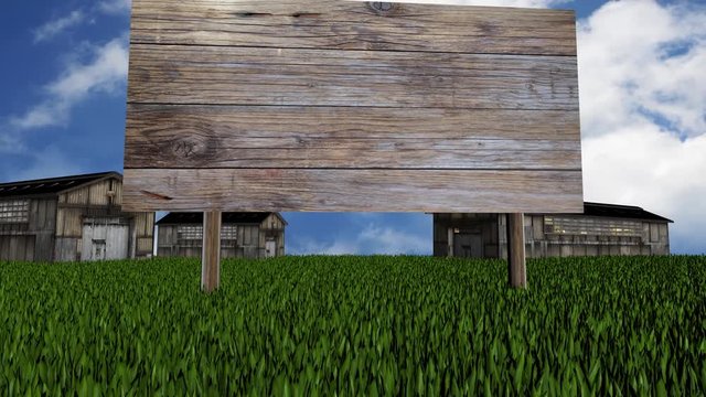 animazione 3d di fattoria con produzione di verdure biologiche