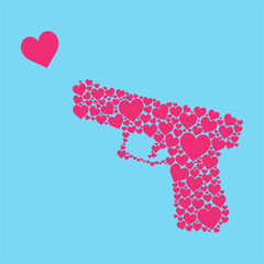 love shape gun