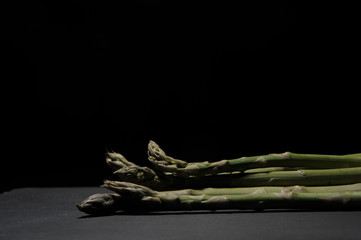 asparagus in the black vase 