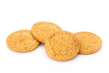 Cookies nuts on the  isolated on white background.