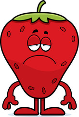 Sad Cartoon Strawberry