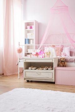 Room with conopy bed