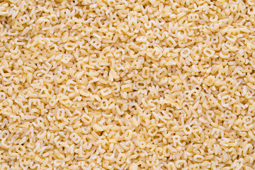 Italian pasta on close up background.