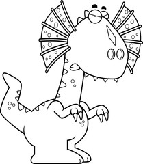 Angry Cartoon Dilophosaurus