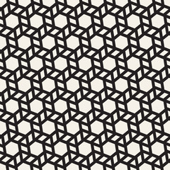 Vector Seamless Pattern. Abstract Geometric Background Design. Stylish Lattice Texture..