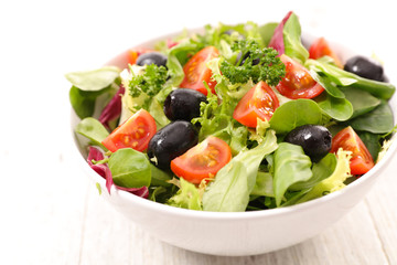 salad with tomato and olive