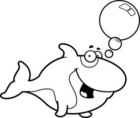 Talking Cartoon Killer Whale